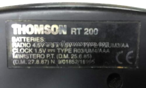 RT200 A; Thomson marque, (ID = 1815636) Radio