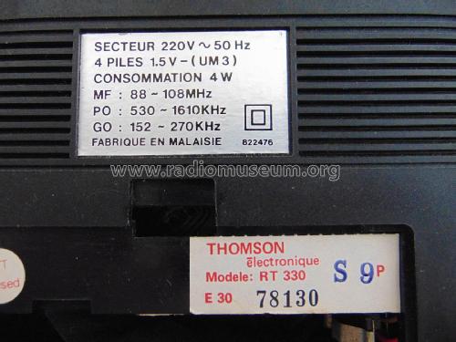 RT 330; Thomson marque, (ID = 2921027) Radio