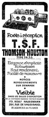 Poste de Réception T.S.F. TH T5 ; Thomson marque, (ID = 2091716) Radio