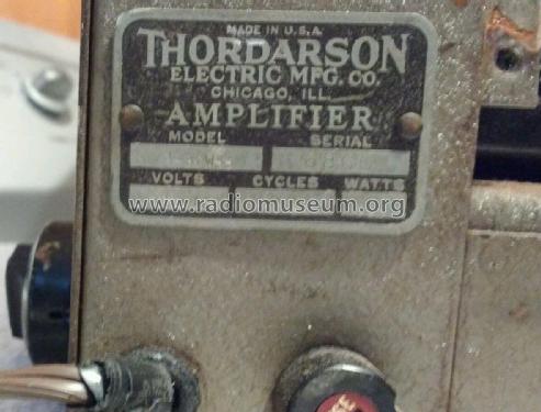 Amplifier T-30W55; Thordarson Electric (ID = 2005505) Ampl/Mixer