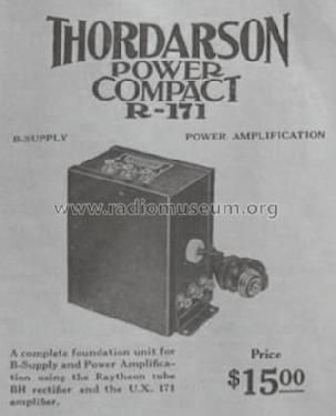 R171; Thordarson Electric (ID = 986268) Power-S