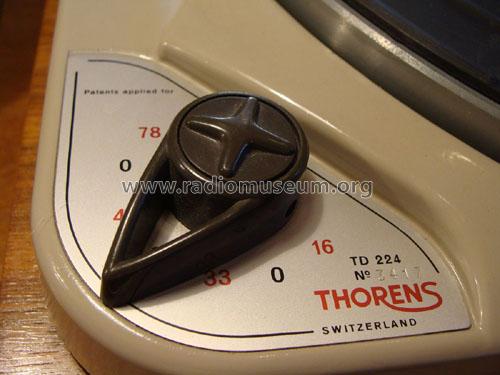 HiFi-Plattenwechsler TD 224; Thorens SA; St. (ID = 1006701) R-Player