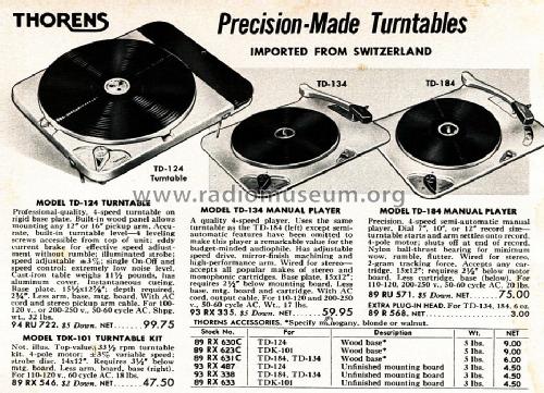 TD124; Thorens; Lahr (ID = 1598328) R-Player