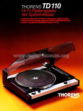 TD110; Thorens SA; St. (ID = 1598429) R-Player