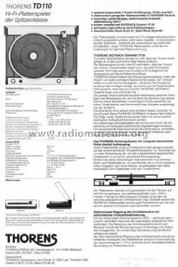 TD110; Thorens SA; St. (ID = 1598430) R-Player