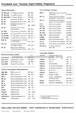 TD125 - Tonarm TP25; Thorens SA; St. (ID = 1598467) Sonido-V