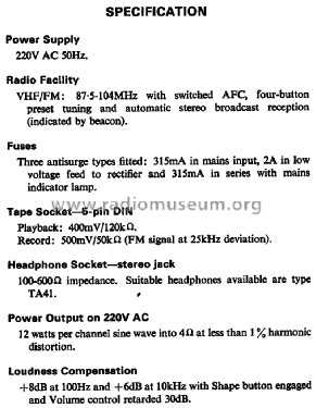 Ferguson 3447; Thorn Electrical (ID = 1416395) Radio