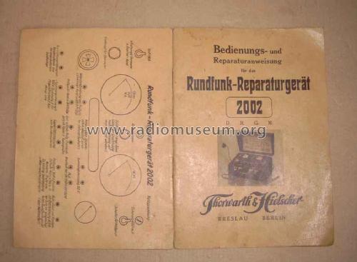 Rundfunk-Reparaturgerät 2002 WK; Thorwarth & (ID = 1356499) Equipment