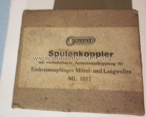 Spulenkoppler für Einkreisempfänger, MW+LW ML1017; Tiede, Otto; Berlin- (ID = 1596307) mod-past25
