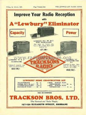 Lewbury 'A' Bat. Eliminator for AC ; Tilbury & Lewis Pty. (ID = 2278794) Fuente-Al