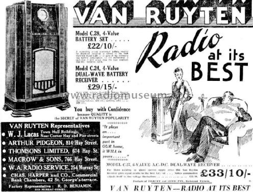 Van Ruyten C24; Tilbury & Lewis Pty. (ID = 1831045) Radio