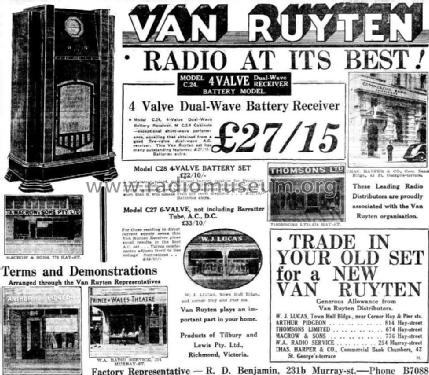 Van Ruyten C28; Tilbury & Lewis Pty. (ID = 1831885) Radio