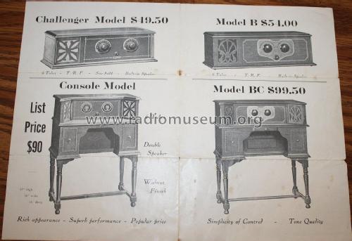 Challenger Console Model; Tilman Radio Corp.; (ID = 1861238) Radio