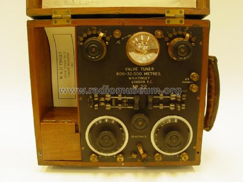 Valve Tuner 22; Tingey Wireless, W.R (ID = 2394482) Radio