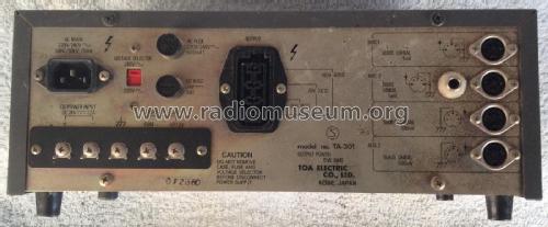 PA Amplifier TA-301; Toa Electric Co., (ID = 2890031) Ampl/Mixer