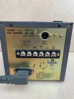 Preamplifier Mic Module Wireless Tuner WT-02; Toa Electric Co., (ID = 2773896) Microphone/PU