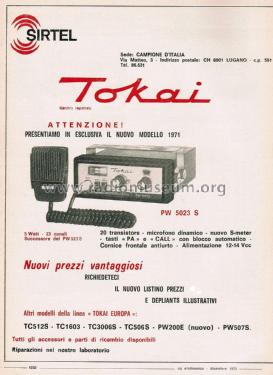 Kommunikationsradio - Transceiver PW-5023S; Tokai Wireless Co., (ID = 2795670) Citizen