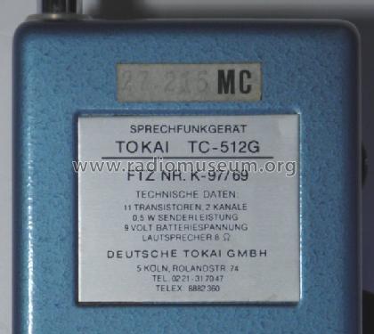 Sprechfunkgerät TC-512G; Tokai Wireless Co., (ID = 1561938) Ciudadana