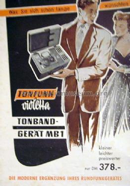 Tonbandgerät MB1; Tonfunk GmbH; (ID = 1811677) Reg-Riprod
