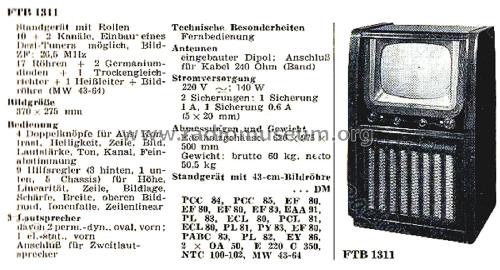 Violetta FTB1311; Tonfunk GmbH; (ID = 2821912) Television