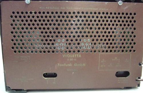 Violetta U-80M; Tonfunk GmbH; (ID = 778142) Radio