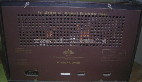 Violetta W252; Tonfunk GmbH; (ID = 1985349) Radio