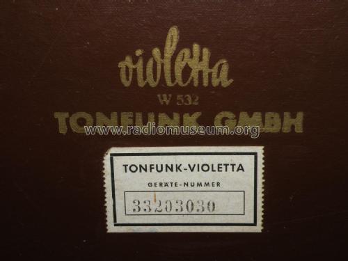 Violetta W532; Tonfunk GmbH; (ID = 2111412) Radio