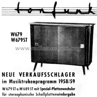 W679; Tonfunk GmbH; (ID = 2821467) Radio