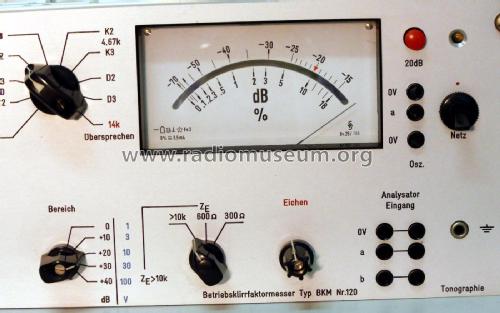 Betriebsklirrfaktormesser BKM; Tonographie (ID = 1874682) Ausrüstung