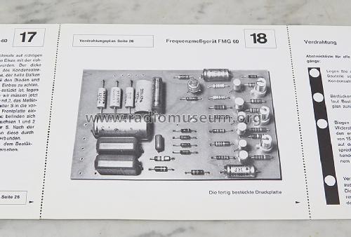 Frequenzmeßgerät FMG 60 Baubuch ESG-Serie 1.02; TOPP, Frech Verlag; (ID = 1715969) Kit