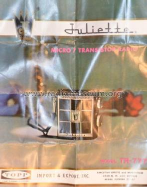 Juliette Super 7 Transistor TR-777; Topp Import & Export (ID = 1533317) Radio