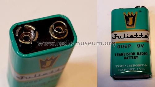 Juliette - Transistor Radio Battery 006P 9V; Topp Import & Export (ID = 2823415) A-courant