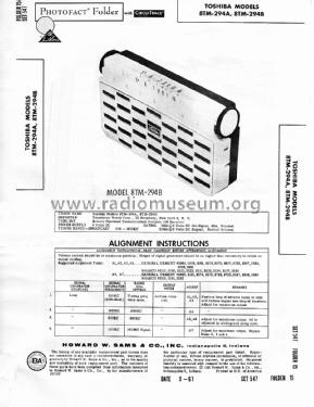 8TM-294B; Toshiba Corporation; (ID = 1405523) Radio