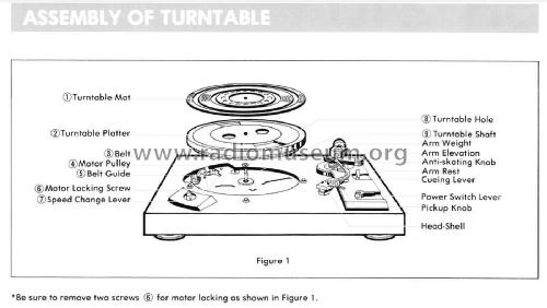 Belt Drive Turntable SR-210; Toshiba Corporation; (ID = 1807798) R-Player