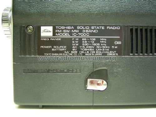 IC-700 ; Toshiba Corporation; (ID = 780287) Radio