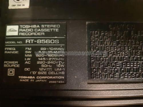 Stereo Radio Cassette Recorder RT 8560S; Toshiba Corporation; (ID = 2643374) Radio