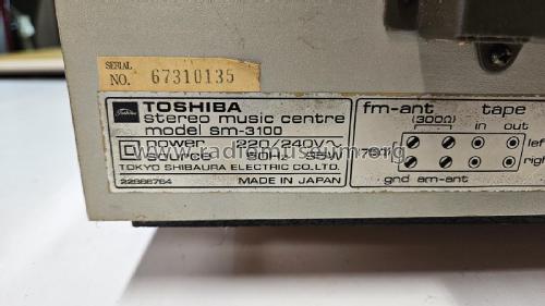 Stereo Music Centre SM-3100; Toshiba Corporation; (ID = 3037987) Radio