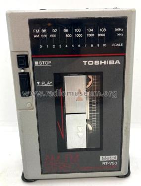 Stereo Radio Cassette Player RT-VS3 Radio Toshiba Corporation 