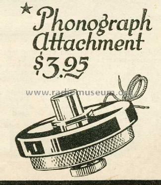 Phonograph Attachment ; Tower Mfg.Co., (ID = 1046279) Misc