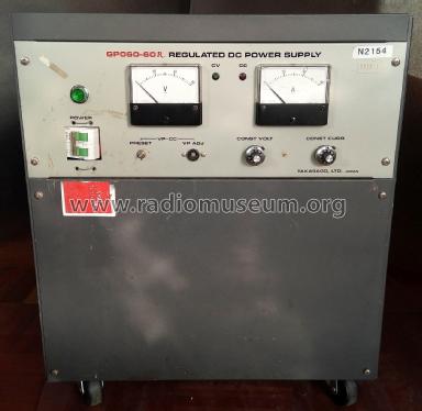 Regulated DC Power Supply GP060-60R; Toyo Dry Battery Co. (ID = 2310717) Aliment.