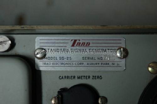 Standard Signal Generator SG-25; Trad Television Corp (ID = 1579298) Equipment
