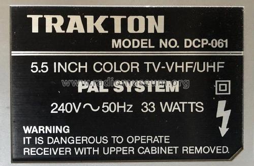 DCP-061; Trakton brand, (ID = 2942631) Television