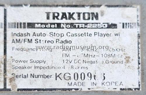 TR-2250; Trakton brand, (ID = 3036534) Car Radio