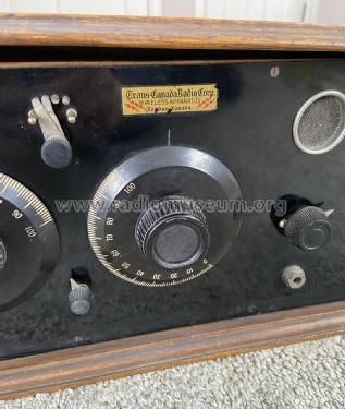 3-Tube Receiver ; Trans-Canada Radio (ID = 2773004) Radio