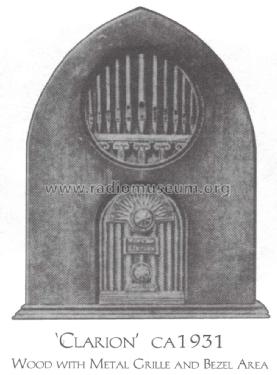 Clarion unknown Cathedral ; Clarion, Transformer (ID = 1501977) Radio