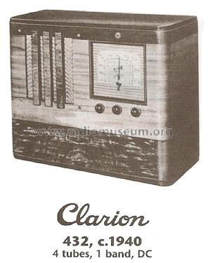 Clarion 432 ; Clarion, Transformer (ID = 1759551) Radio
