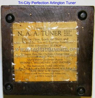 Perfection A. S. 3000M Arlington Tuner; Tri-City Radio (ID = 886325) mod-pre26