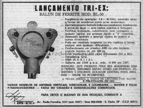 Ferrite balun BL-50; Tri-ex; São Paulo (ID = 1890279) Antenna