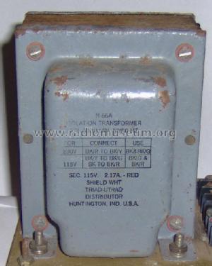 Isolation Power Transformer N-66A; Triad Magnetics Inc. (ID = 961708) Power-S