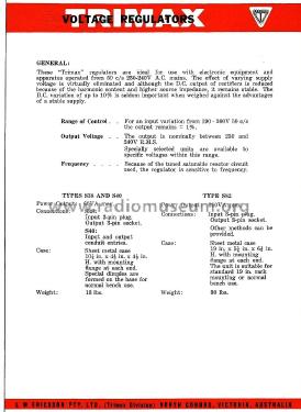 AC Voltage Stabiliser - 250VA S82; Trimax Transformers (ID = 2353328) Aliment.